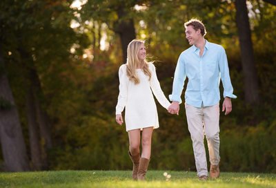 Summer Engagement Session at Fort Williams Park