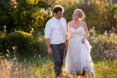 Bride and Groom on Monhegan Island 