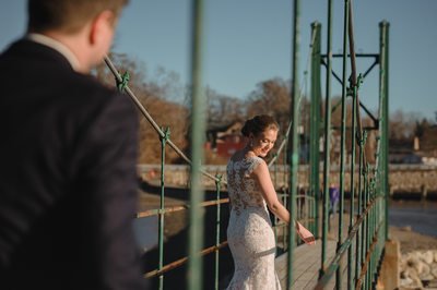 First Look on Wobbly Bridge in York Maine